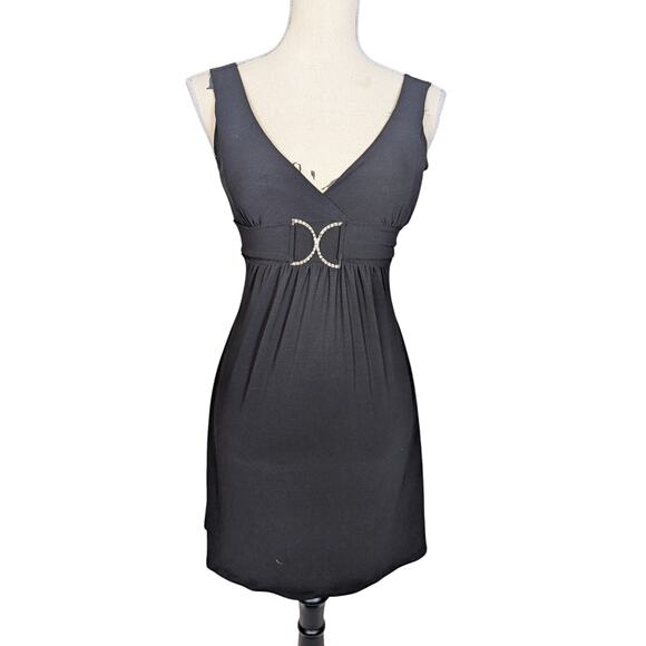 Taboo Dresses & Skirts - Y2K Taboo Sleeveless Empire Waist Jersey Knit Dress Black Size Small